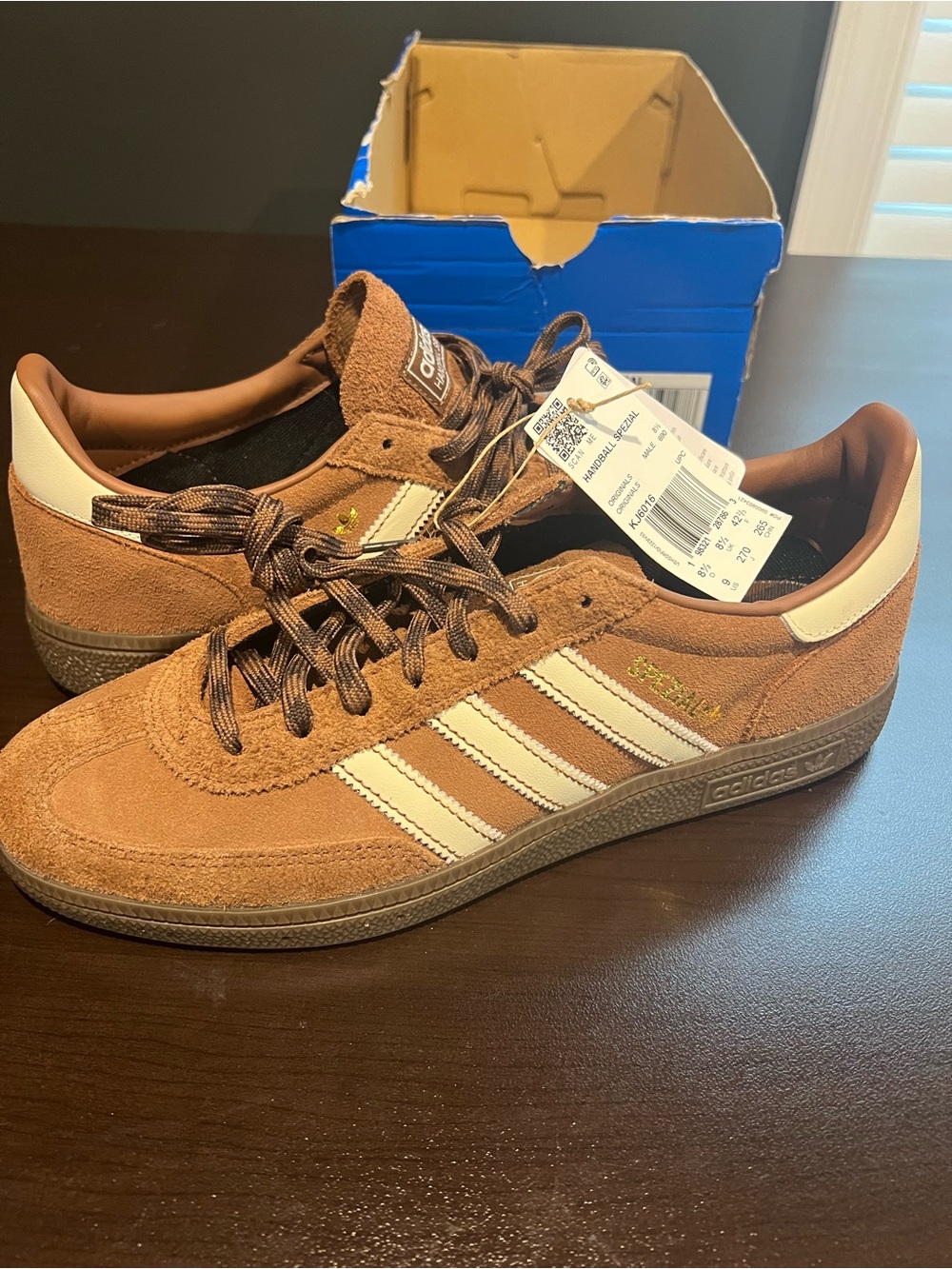 adidas Samba Suede Sneakers - Brown/Cream